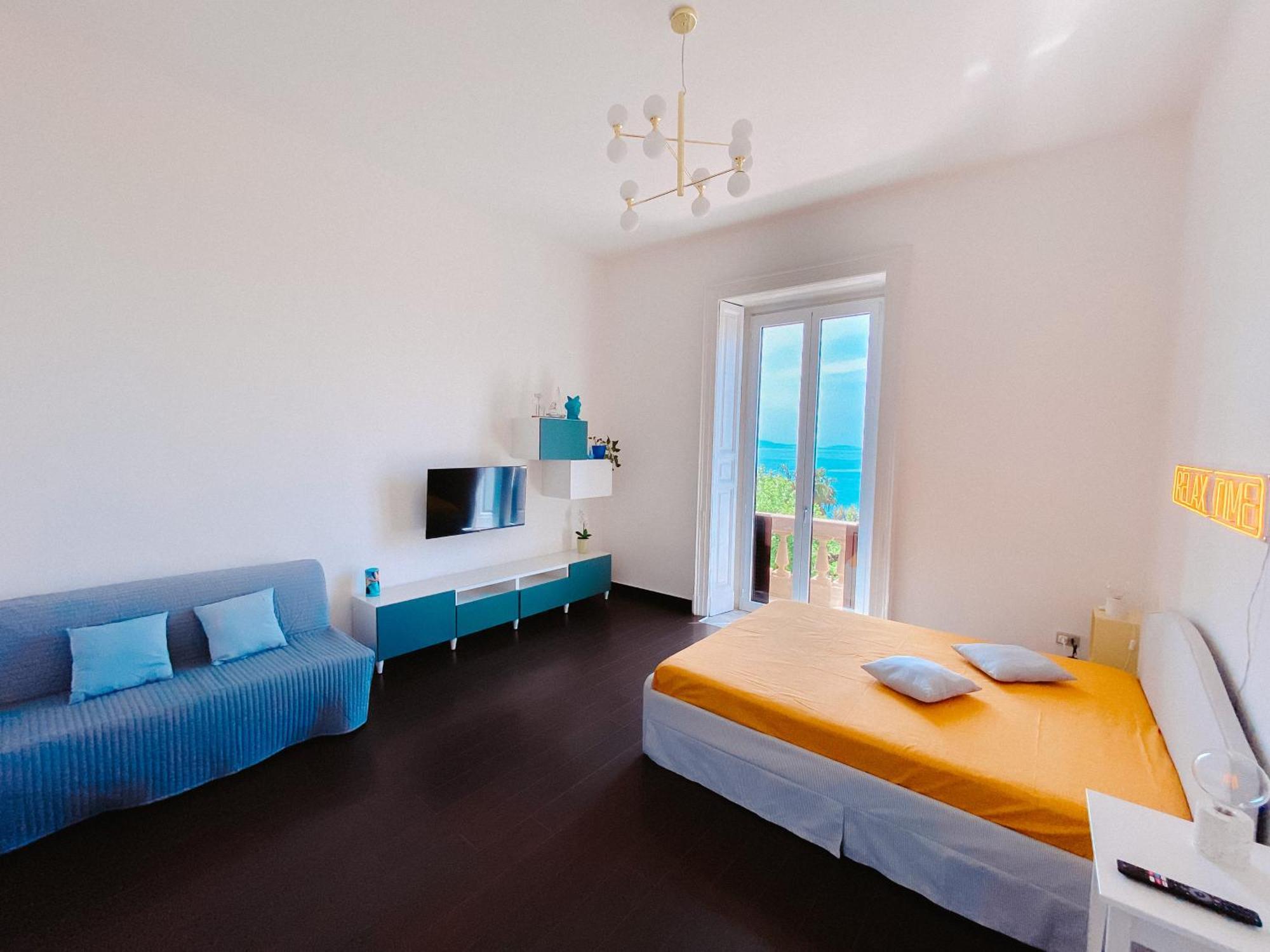 Blue Sea View Apartment Salerno Exterior foto
